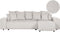 LUSPA - Hoekbank - Lichtbeige - Linkszijdig - Corduroy