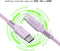 imoshion Kabel - USB C naar USB C Kabel - 1 meter - Snellader 60W - USB-C Oplader Kabel - Geschikt voor o.a. Apple iPhone 15/16 en Samsung - Lila