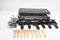 Princess Gourmetstel XL 162650 - Raclette 10 personen - Grill & Bakplaat 49x21cm - 1500W - Zwart (10 pannetjes)
