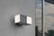LUTEC Cuba - wandlamp voor buiten - 2 roteerbare lichtkoppen - Aluminium armatuur - LED - 1000 Lumen - 3000K warm wit licht - Donkergrijs