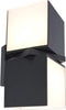 LUTEC Cuba - wandlamp voor buiten - 2 roteerbare lichtkoppen - Aluminium armatuur - LED - 1000 Lumen - 3000K warm wit licht - Donkergrijs