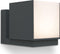 LUTEC Cuba - Wandlamp voor buiten - 3000K - Aluminium armatuur - Donkergrijs