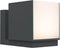 LUTEC Cuba - Wandlamp voor buiten - 3000K - Aluminium armatuur - Donkergrijs