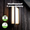 LUTEC Qubo - LED wandlamp voor buiten - Premium aluminium - 1100Lm krachtig licht - 3000K warm licht - IP54 extra weerbestendig - Donkergrijs - 110 x 71 x 220 mm