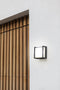 LUTEC Qubo - Moderne wandlamp voor buiten - Aluminium armatuur - LED - 650 Lumen - 3000K warm wit licht - Donkergrijs