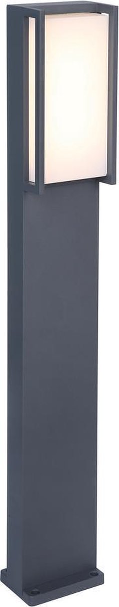 LUTEC Qubo - Sokkellamp voor buiten - LED - Donkergrijs - Aluminium - 3000K