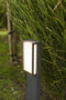LUTEC Qubo - Sokkellamp voor buiten - LED - Donkergrijs - Aluminium - 3000K