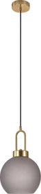 Luton Hanglamp - bolvormig - 150 cm stofkoord -Goudkleurig