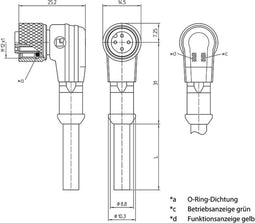 Lutronic 1137 Sensor/actuator connector, geassembleerd M12 Aantal polen: 3 Koppeling, haaks 2.00 m 1 stuk(s)