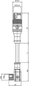 Lutronic 1145 Sensor/actuator aansluitkabel M12 Aantal polen: 3 Stekker, recht 2.00 m 1 stuk(s)