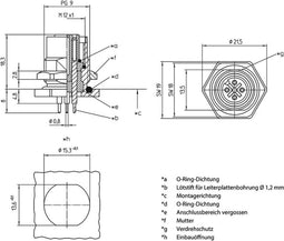 Lutronic 1229 Sensor/actuator steekconnector M12 Aantal polen: 5 Bus, inbouw 1 stuk(s)