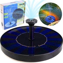 Luume Solar Fontein op Zonne Energie - Solar Fonteintje Drijvende - Waterornament - Water Fontijn