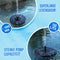 Luume Solar Fontein op Zonne Energie - Solar Fonteintje Drijvende - Waterornament - Water Fontijn