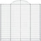 vidaXL - Schanskorven - 9 - st - gewelfd - 200x50x180/200 - cm - ijzer