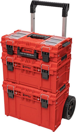 Qbrick Systeem PRIME SET 1 - Kar RED ULTRA HD Custom - Toolbox 150 Profi RED Ultra HD Custom - Gereedschapskoffer 250 Vario RED ULTRA HD Custom