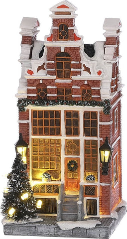 Luville - Canal house shop battery operated - Kersthuisjes & Kerstdorpen