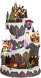 Luville Decoratief Kerstdorp - 23.5x22.5x41.5 cm - Polyresin