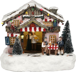 Luville - Edelweis hotel battery operated - Kersthuisjes & Kerstdorpen