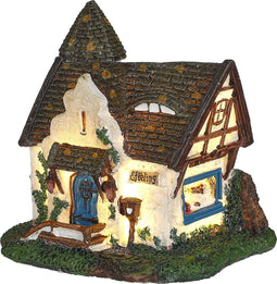 LuVille Efteling Miniatuur Huis van Roodkapje - L9 x B8 x H9 cm