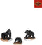 Luville - Gorilla family 3 stuks - l6xb5xh5,5cm - Kersthuisjes & Kerstdorpen