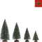 LuVille Kerstdorp Miniatuur Bomen - Set van 21 stuks