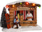LuVille Kerstdorp Miniatuur Braadworst Marktkraam - L14 x B11 x H10 cm