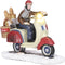 Luville Kerstdorp Miniatuur Broodbezorger - L9 x B4,5 x H8 cm