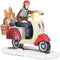 Luville Kerstdorp Miniatuur Broodbezorger - L9 x B4,5 x H8 cm