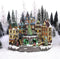 LuVille Kerstdorp Miniatuur Dorpsplein - L42 x B25 x H32 cm