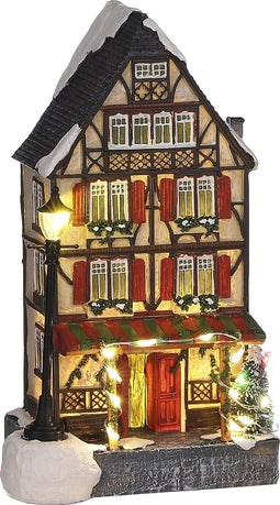 LuVille Kerstdorp Miniatuur Duitse Bar - L11 x B9 x H19 cm