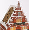 LuVille Kerstdorp Miniatuur Grachtenpand - L11 x B12 x H19 cm