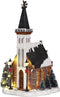 LuVille Kerstdorp Miniatuur Kerk - L15 x B17 x H31 cm