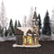 LuVille Kerstdorp Miniatuur Kerk St. Charlier - L17 x B14 x H24 cm