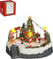 LuVille Kerstdorp Miniatuur Kerstboom Scène - L22 x B22 x H19 cm