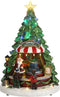 LuVille Kerstdorp Miniatuur Kerstkraam in Boomvorm - L23 x B22 x H33 cm
