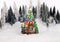 LuVille Kerstdorp Miniatuur Kerstkraam in Boomvorm - L23 x B22 x H33 cm