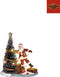 LuVille Kerstdorp Miniatuur Onhandige Kerstman - L9,5 x B6 x H10 cm
