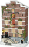 LuVille Kerstdorp Miniatuur Pakhuis Gevel - L19 x B11 x H29 cm