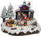 LuVille Kerstdorp Miniatuur Santa's dorp met Rendier - L24 x B21 x H20 cm