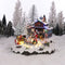 LuVille Kerstdorp Miniatuur Santa's dorp met Rendier - L24 x B21 x H20 cm