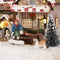 Luville Kerstdorp Miniatuur Sint Bernard Hondenkennel - L24 x B17 x H16,5 cm