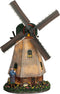 LuVille Kerstdorp Miniatuur Zaanse Molen - L20 x B14 x H28 cm