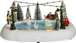 Luville Kerstdorp Zwanenmeer - 32x24.5x14.5 cm - polystyrene - Wit