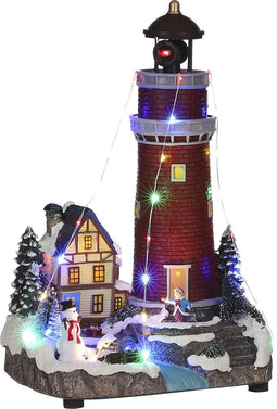 Luville - Lighthouse battery operated - Kersthuisjes & Kerstdorpen
