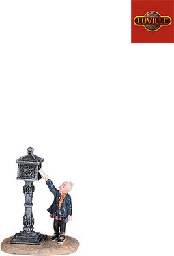 Luville - Mail for Santa - l5,5xb3,5xh7,5cm - Kersthuisjes & Kerstdorpen