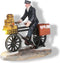 Luville - Postman newspaper delivery battery operated - Kersthuisjes & Kerstdorpen