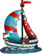 Luville - Sailboat battery operated - l14,5xb8,5xh18cm - Kersthuisjes & Kerstdorpen