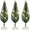 Luville - Snowy Conifer Lighted - Set of 3