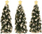 Luville - Snowy Conifer with lights battery operated 3 pieces - Kersthuisjes & Kerstdorpen