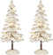 Luville - Snowy Tree White Lighted Medium - Set of 2